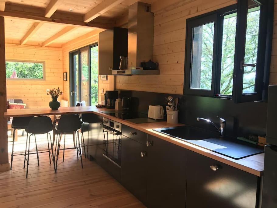Maison De Bois En Pleine Nature A 20 Min De Beaune Montceau-et-Echarnant Exterior foto